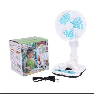 Foldable Rechargeable Stand Fan with 4 Speeds and 360° Rotation