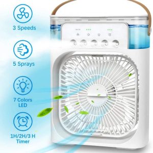 Mini Air Cooler – USB Operated Personal Air Conditioner Fan (600ml)