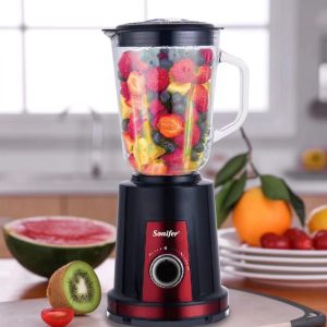 Mixeur SoniferSonifer SF-8041 Household 220 Volt Electric 350 Watts 2 in 1 Glass Jar Grinding Fruit Mixer Fresh Juice Blender